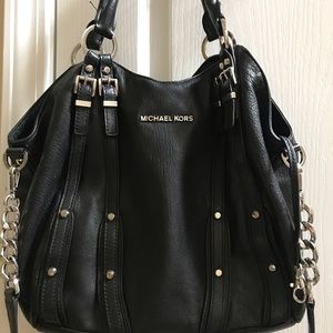 Michael Kors Black Leather Handbag